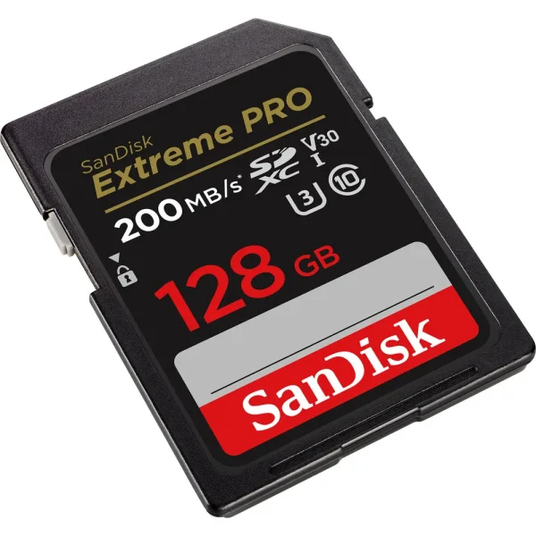 بطاقة ذاكرة SanDisk Extreme PRO UHS-I SDXC سعة 128 جيجابايت