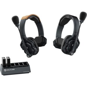 Hollyland Solidcom SE 2S 2-Person Full-Duplex Single-Ear Noise-Canceling Headset Intercom System (2.4 GHz)