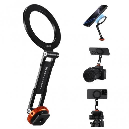 K&F Concept Magnetic Metal Phone Mount Cold Shoe Rotatable (KF31.196)